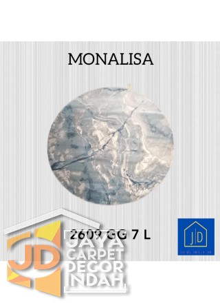 Permadani Monalisa Bulat 2609 GG 7 L Ukuran 120 cm x 120 cm, 160 cm x 160 cm
